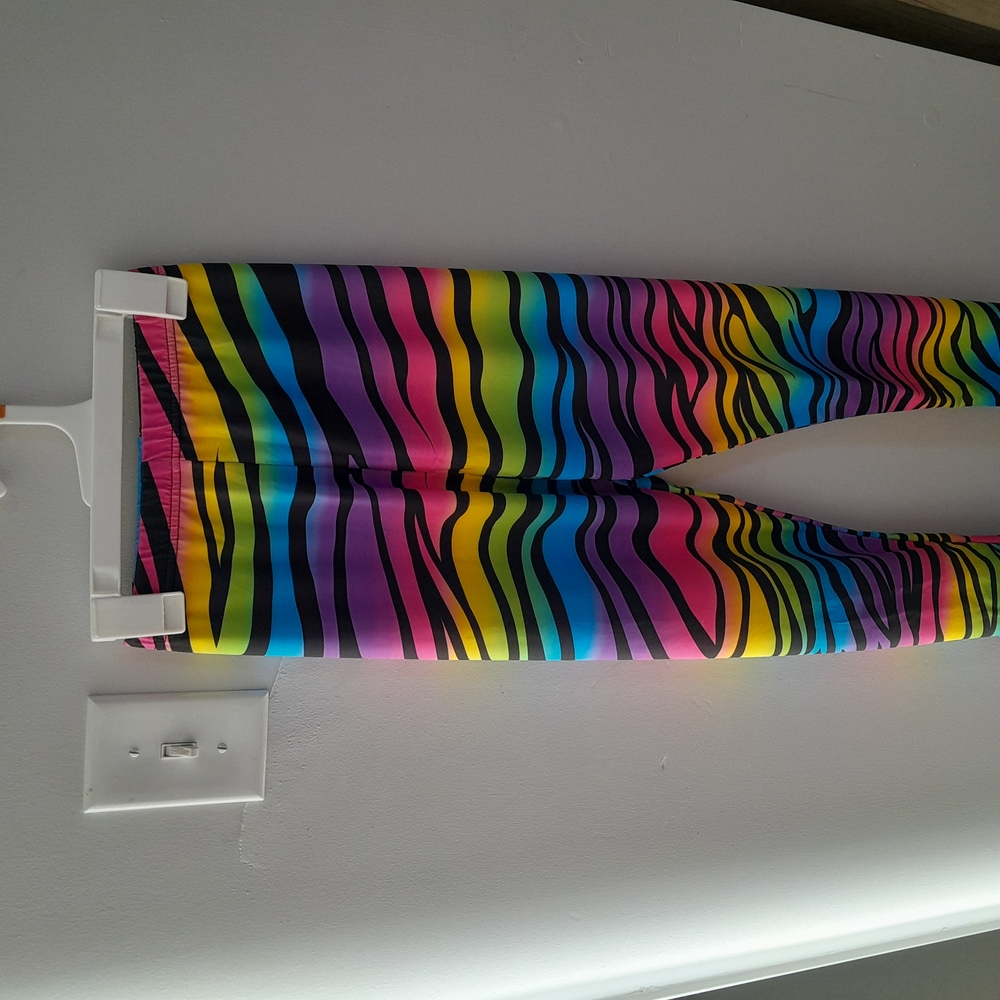Colorful Zebra Print Leggings